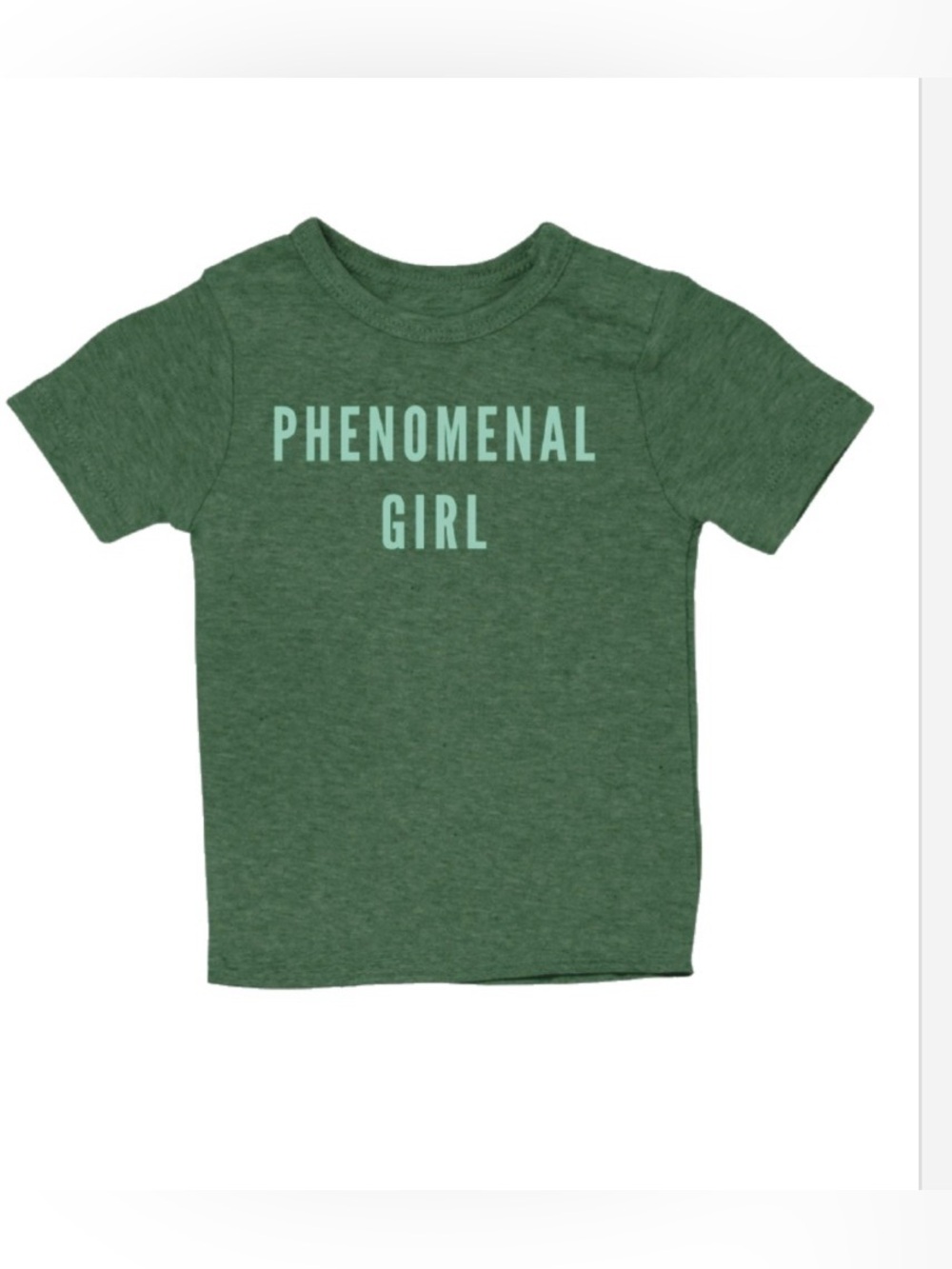 New Phenomenal Girl T-shirt, Green Large
